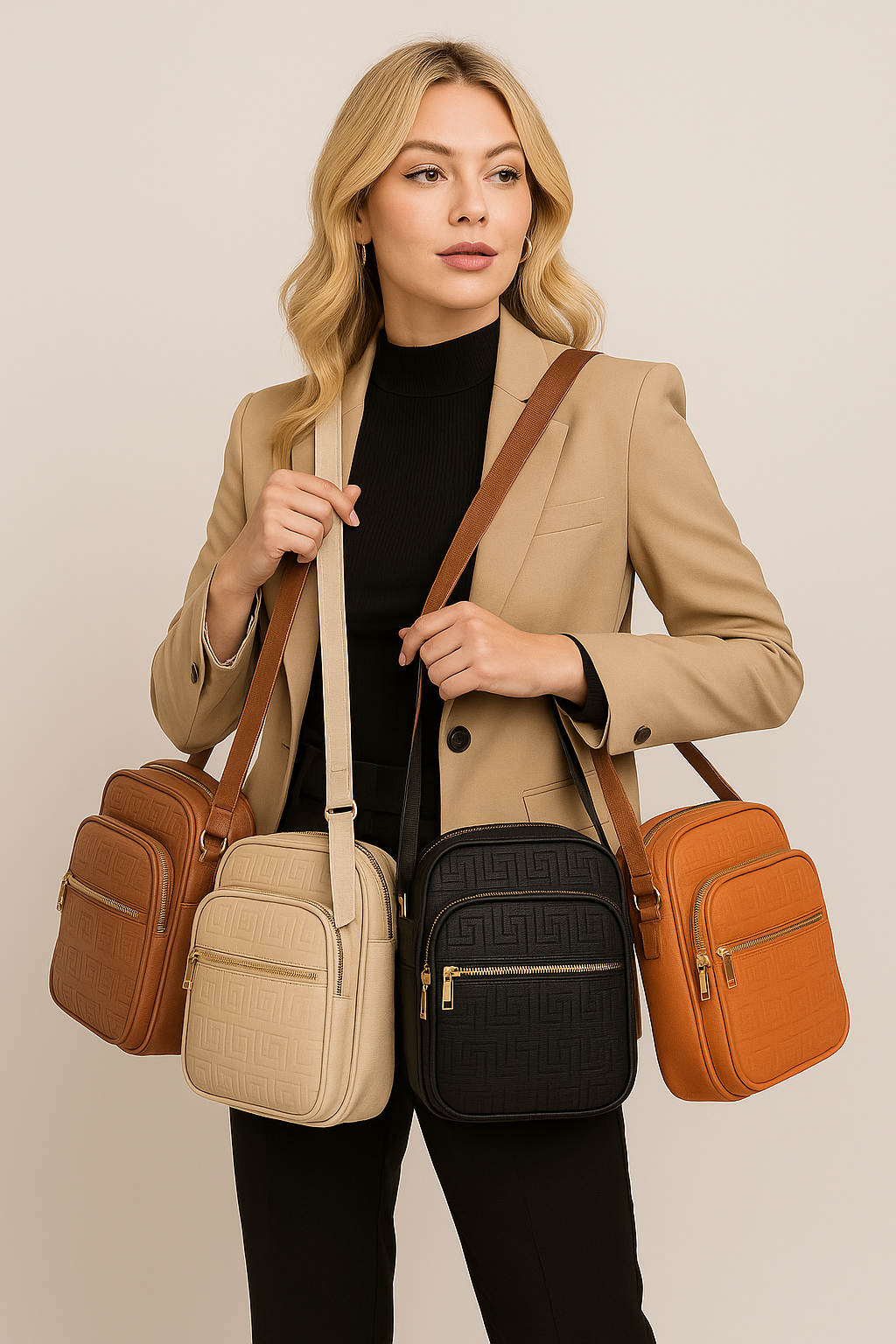 The Julia Pebble Vegan Leather Crossbody Bag