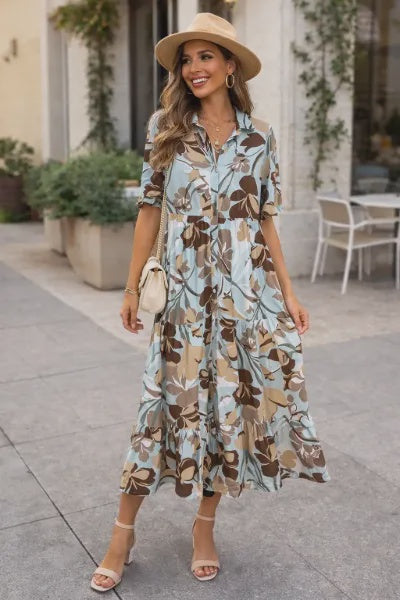 Sandra Floral Tiered Maxi Dress