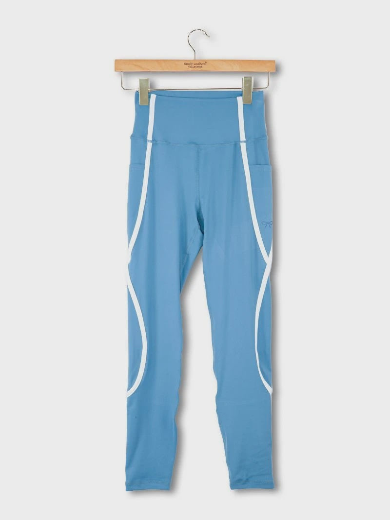 Seamed Leggings – Baby Blue