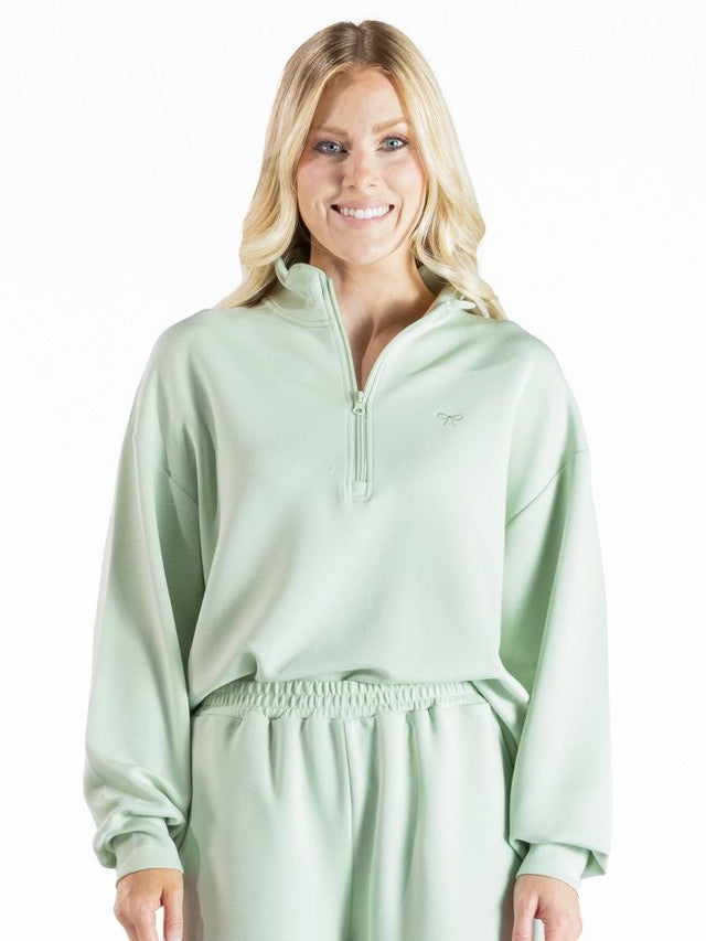 SS Super Soft Quarter Zip Pullover - Mint