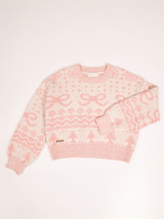 Simply Southern “Felicity” Balloon Sleeve Sweater – Baby Pink