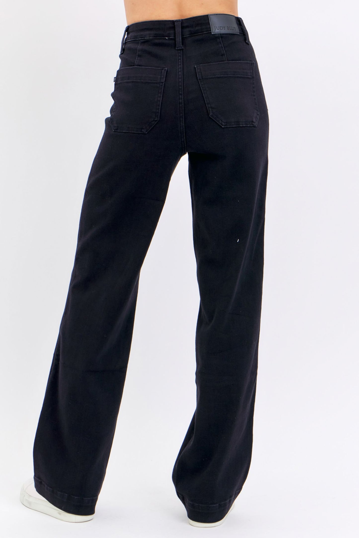 Black High Waist Straight Jean