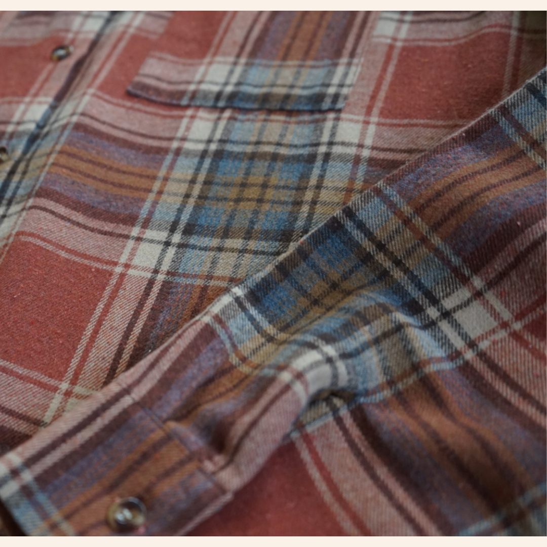 Lightweight Rust Flannel - Infant: 9-12M