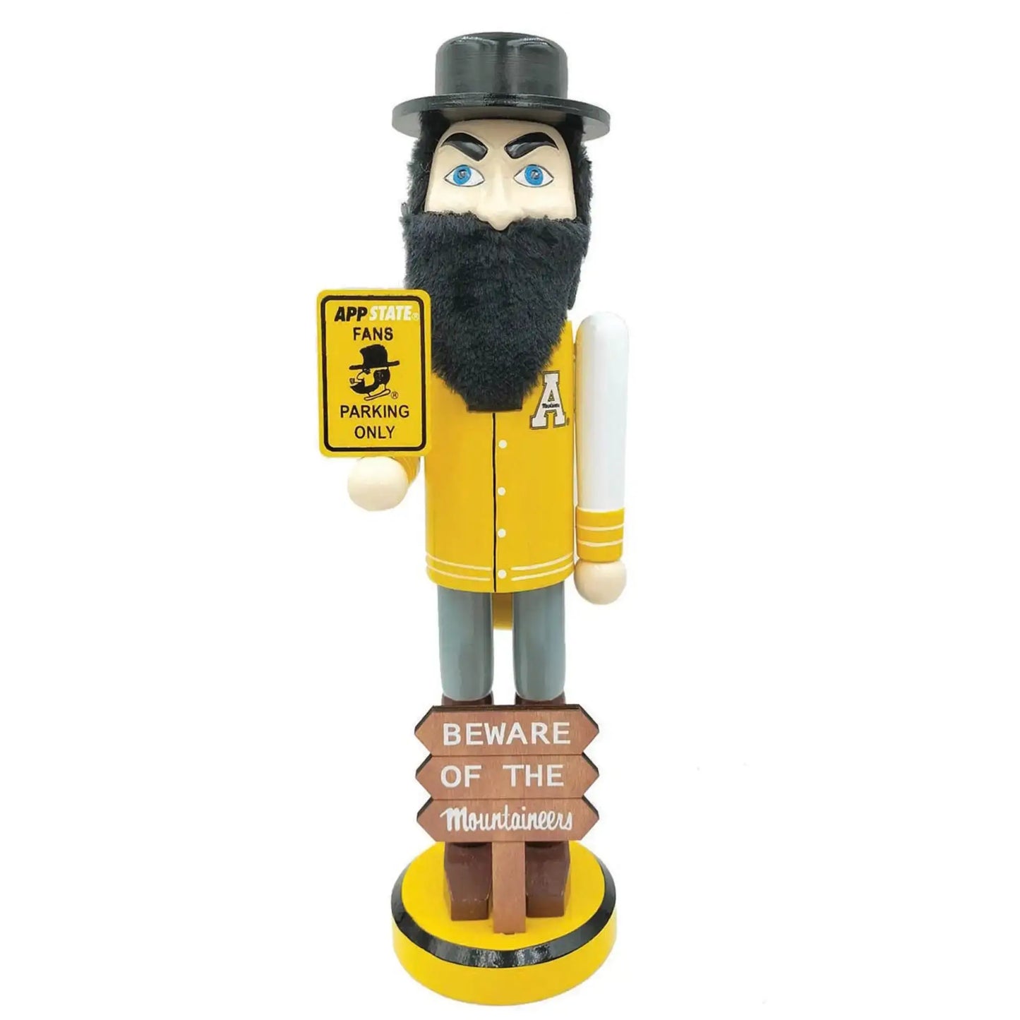 12" Appalachian State Beware of Mountaineers Nutcracker