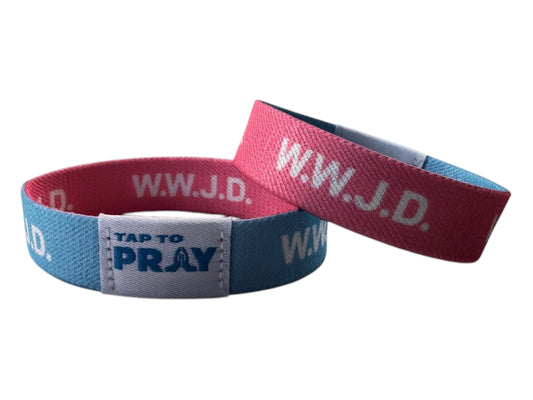 Blue & Pink WWJD - Large