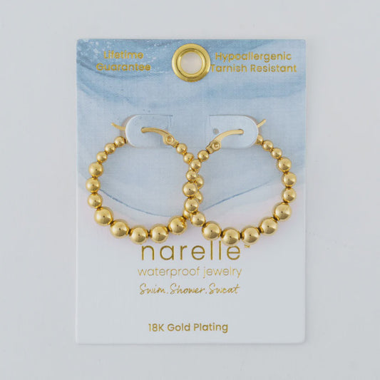 Narelle Waterproof Twisted Chunky Hoop Earrings