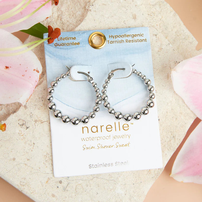 Narelle Waterproof Twisted Chunky Hoop Earrings