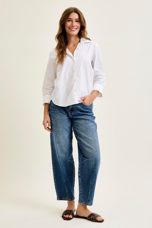 Judy Blue HW Rigid Magic Barrel Jean