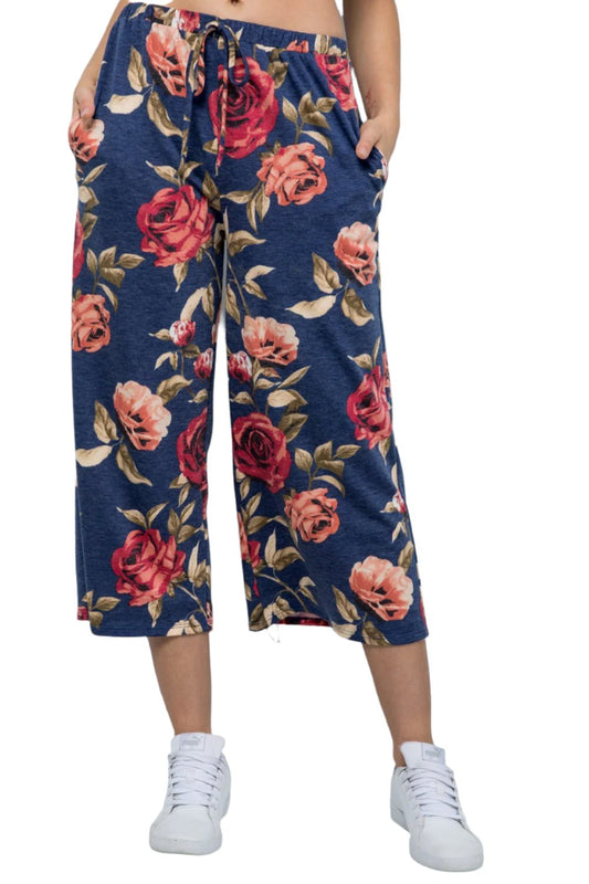 Cozy Blossom Jersey Pants