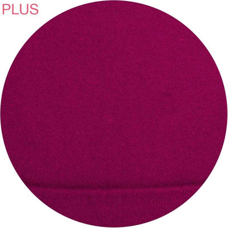Plus Size Buttery Soft High Waist Leggings: WINE / ONEPLUS