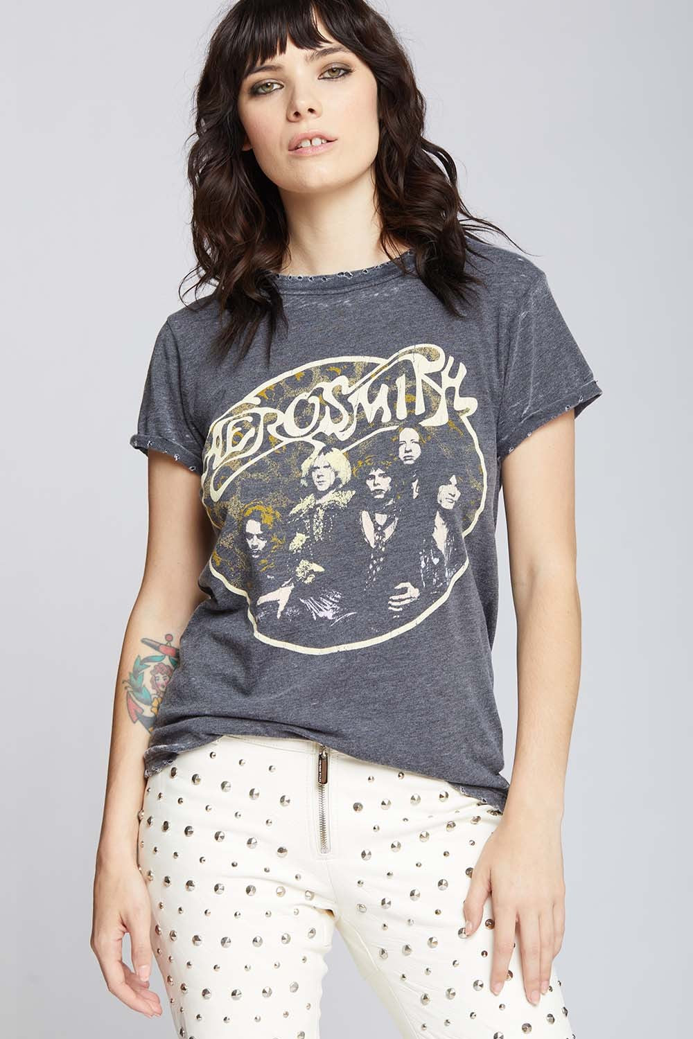 Aerosmith Back In The Saddle Burnout Tee