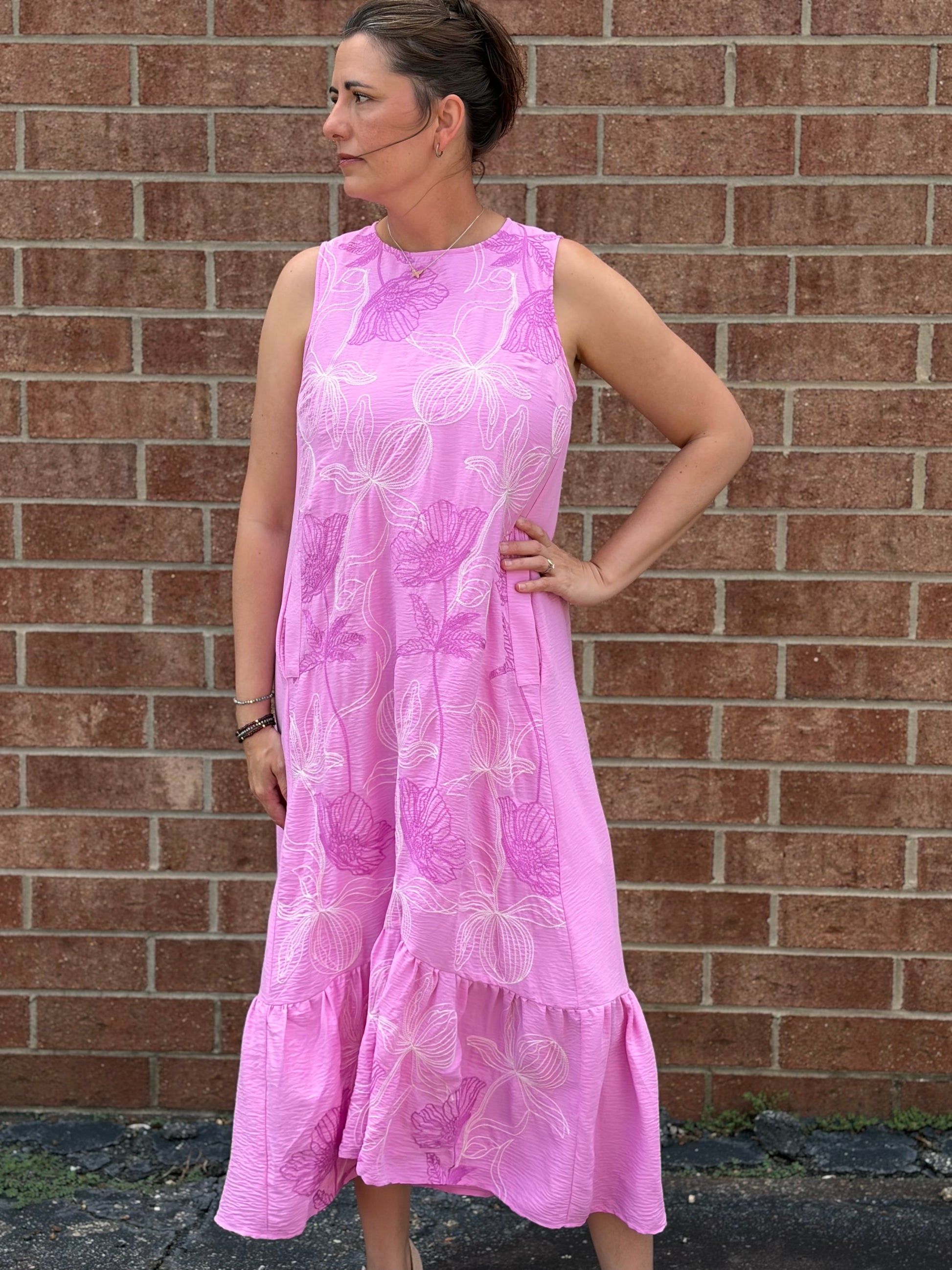floral print ruffle hem midi dress SHEIN LUNE Women's Floral Print Ruffle Hem Midi Dress, Floral Elegant For  Summer Summer Dresses For Women