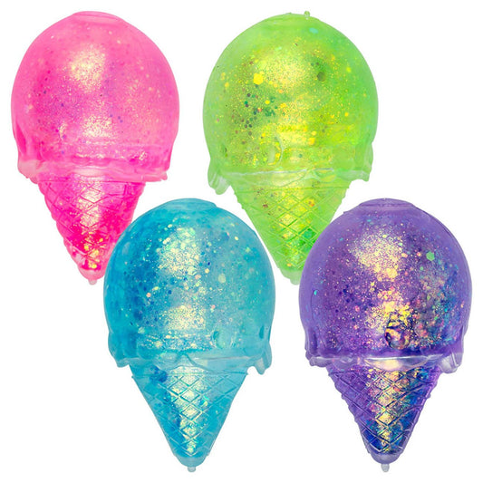 Ice Cream Cone Shaped Thick Glue/Gel Syrup Molasses Stretch
