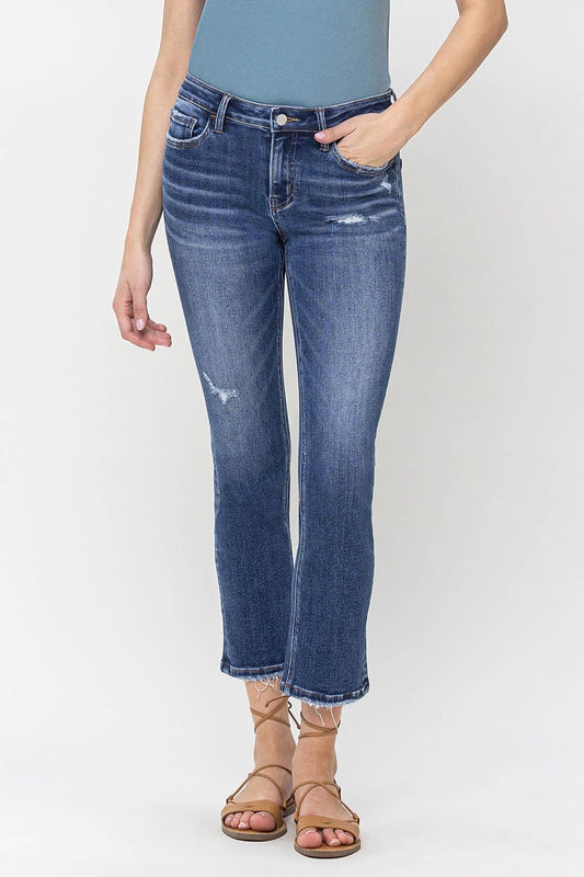 Vervet MR Crop Slim Straight Jean