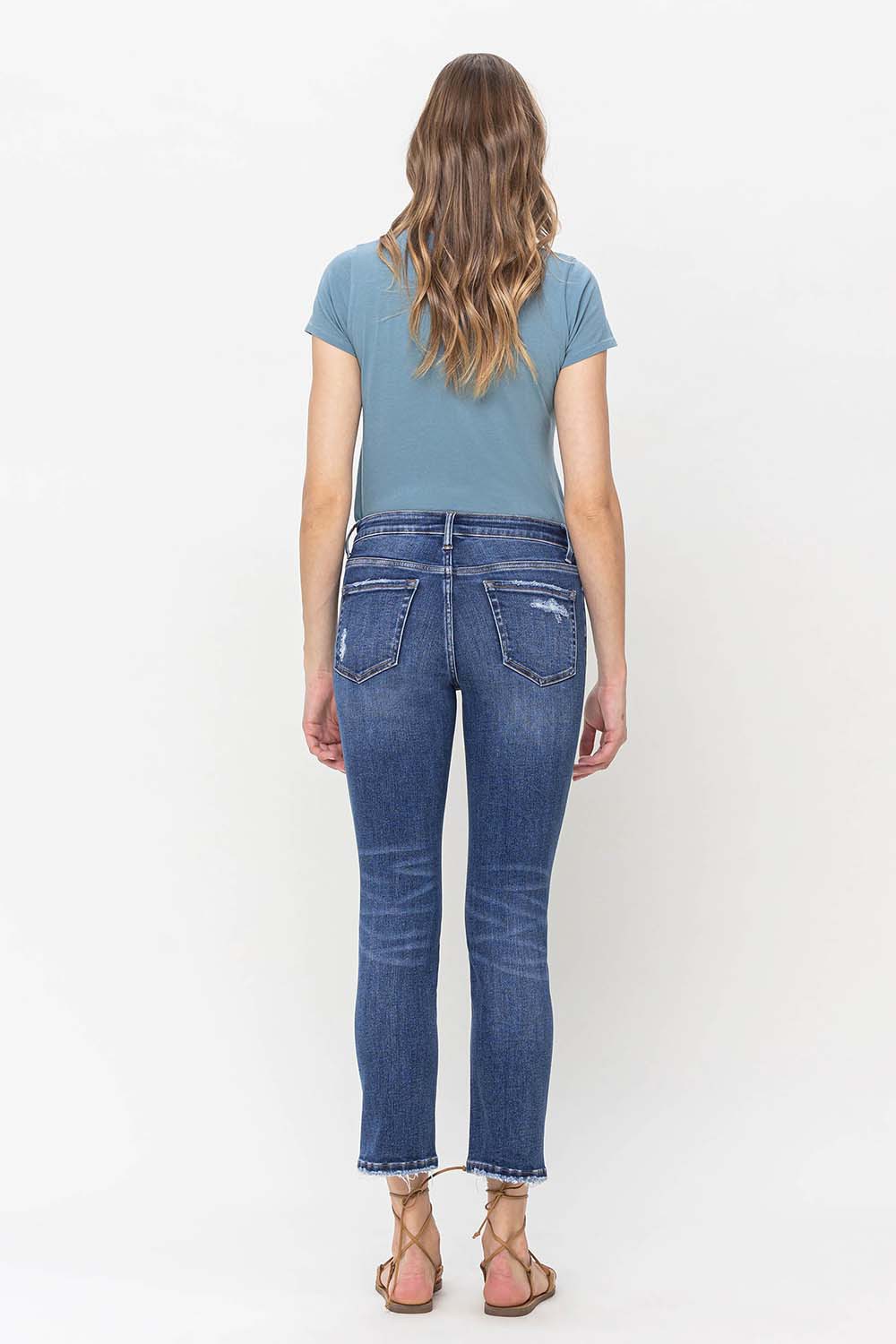 Vervet MR Crop Slim Straight Jean