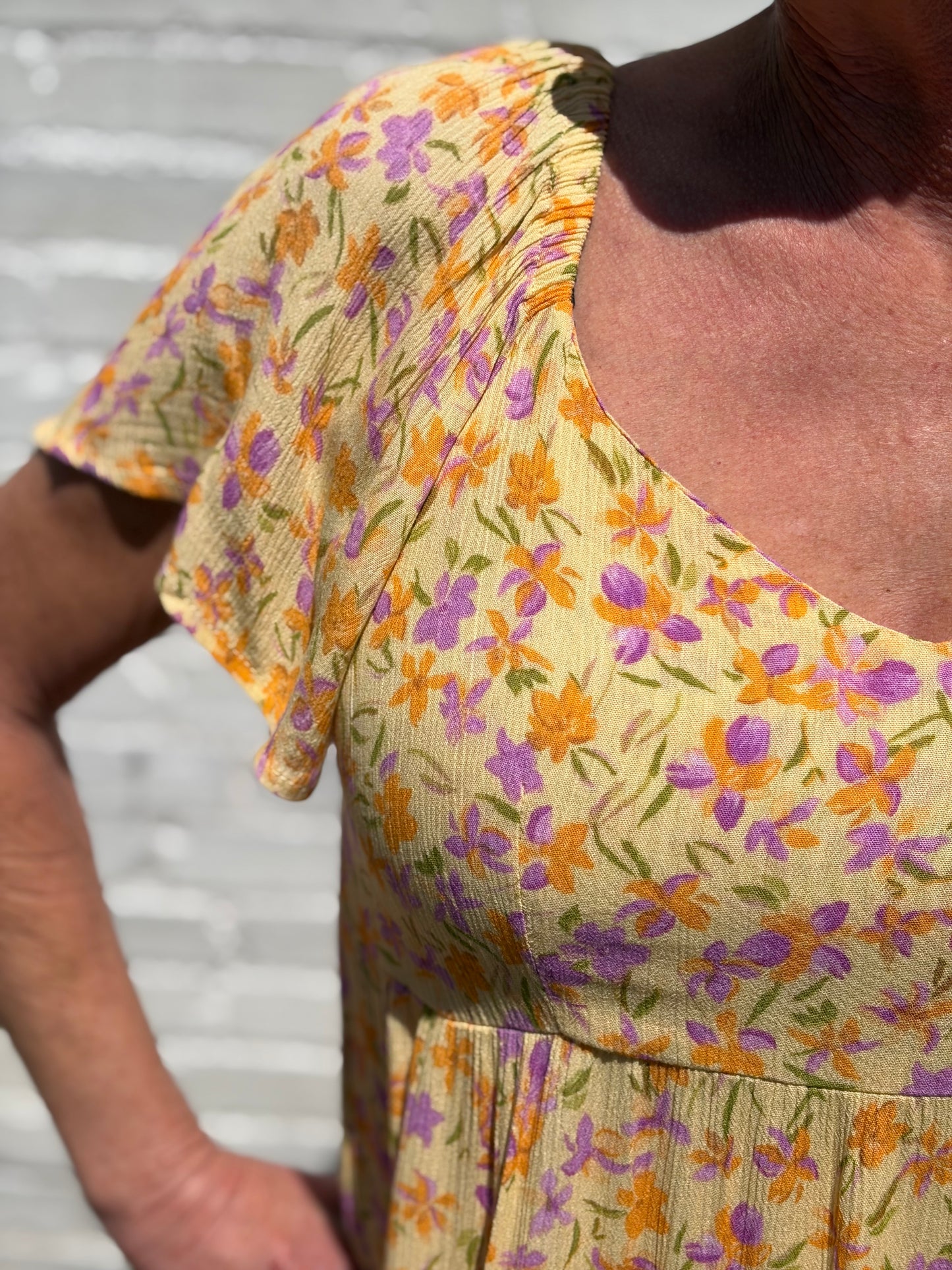 Butter Floral Challis Babydoll Dress