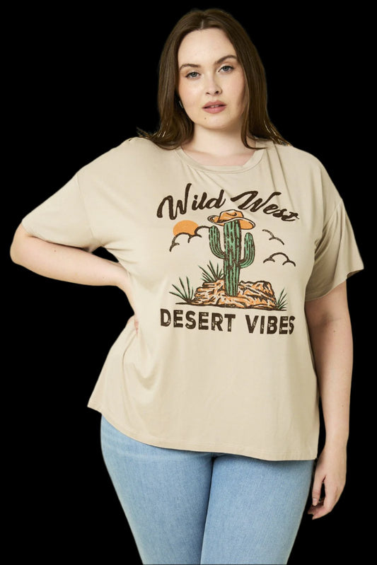 PLUS Wild West Desert Vibes Tee