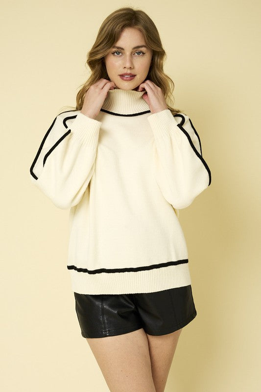 Elysian Cream Turtleneck