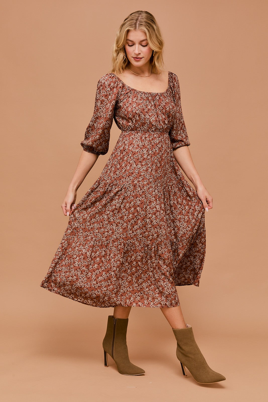 Vintage Charm Floral Dress