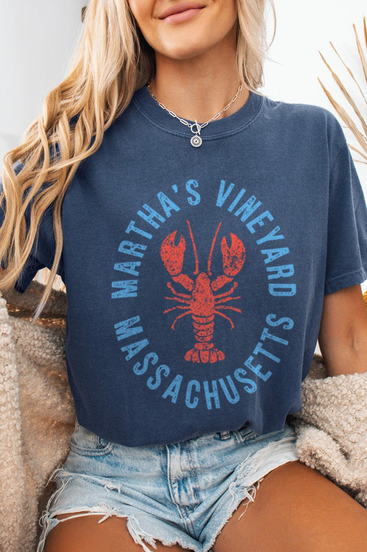 Lobster Vineyard Comfort Colors Tee