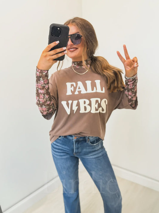 Fall Vibes Espresso Graphic Tee – Comfort Colors