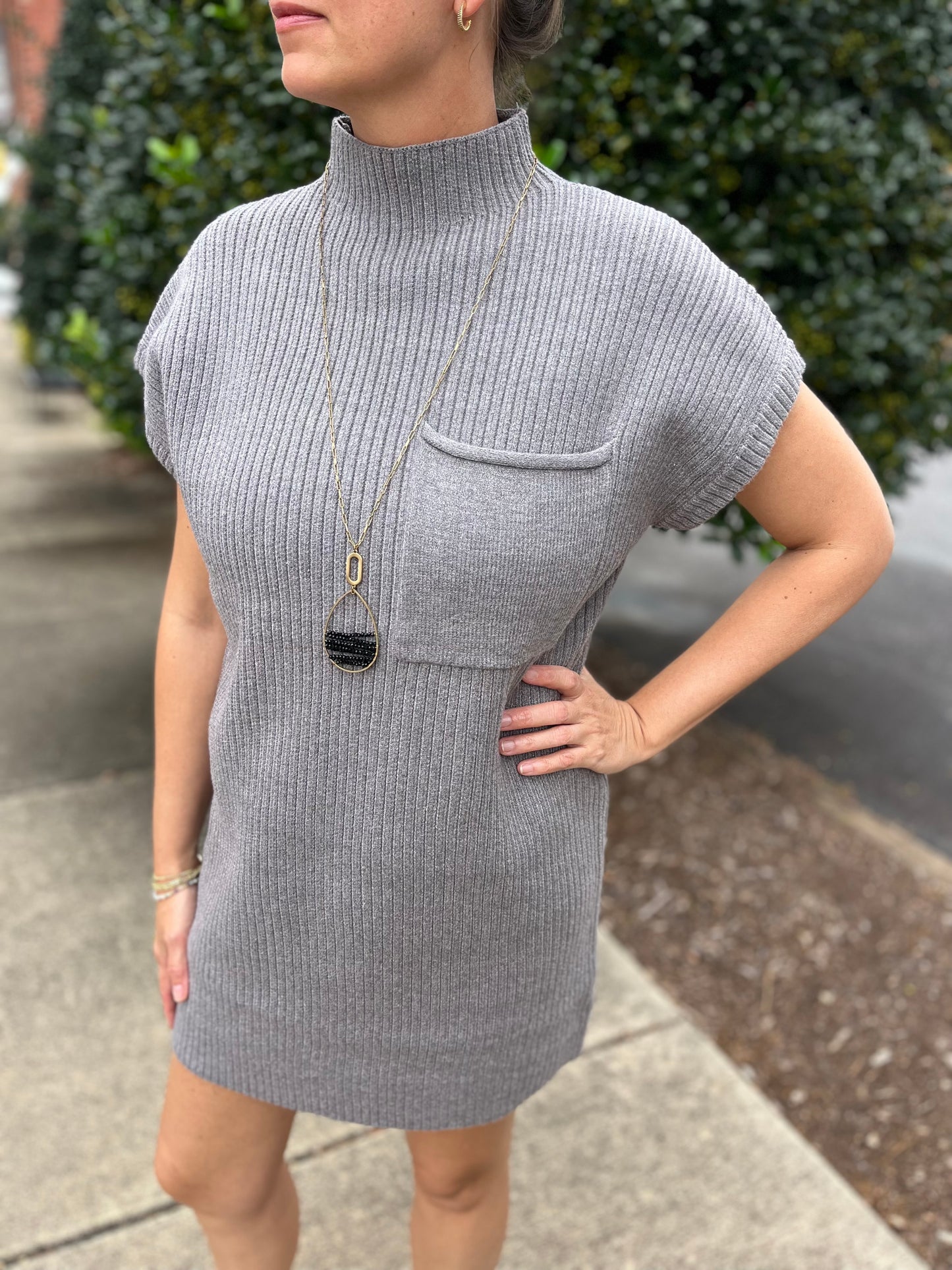 Knitted Whisper Ribbed Dress