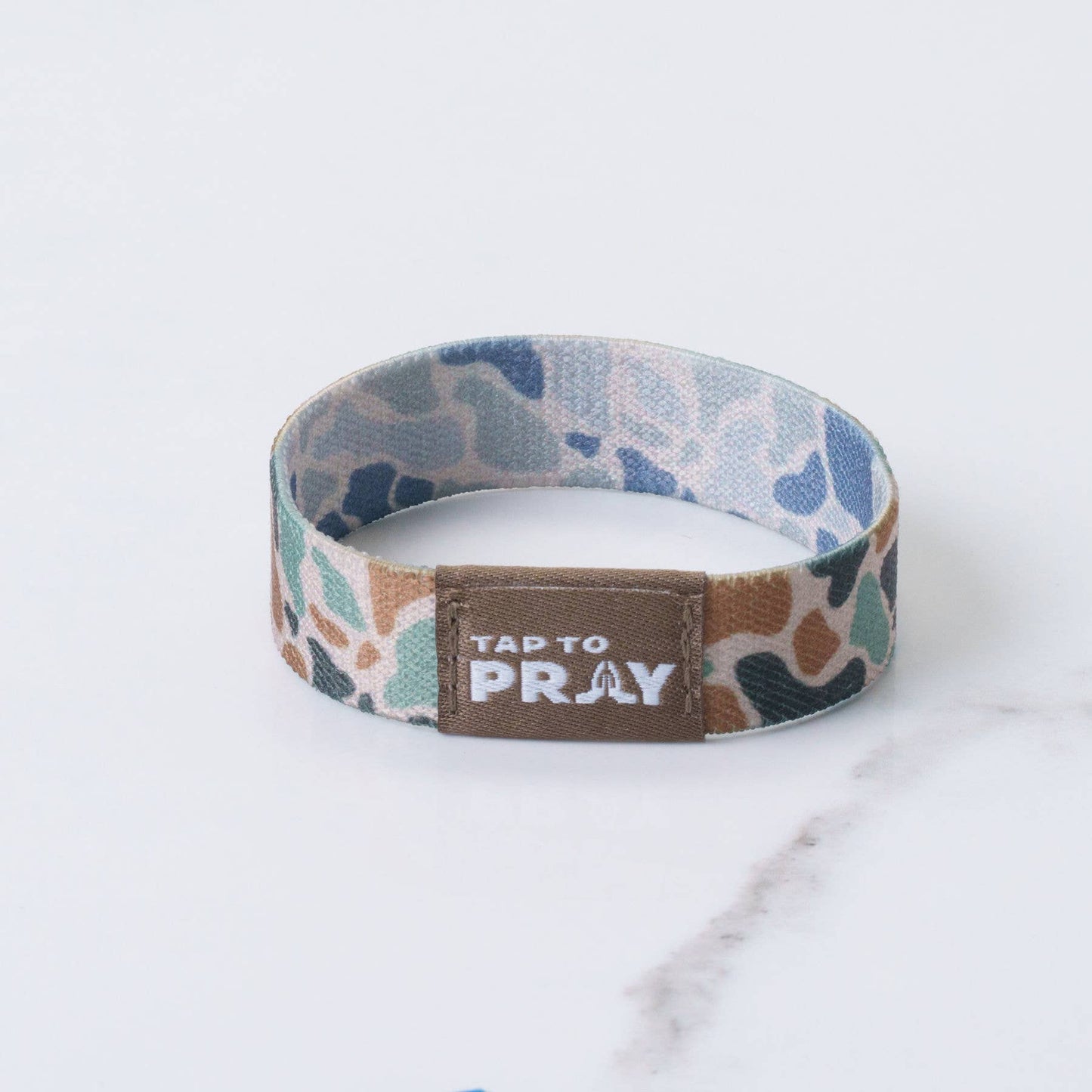 Tap To Pray™ Wristbands - River Rock Camo Classic & Sage: Small / River Rock Camo Class / Sage