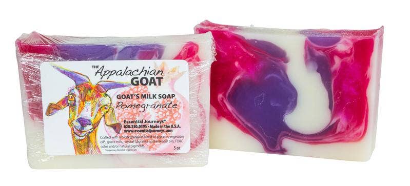 5oz Pomegranate Goats Milk Soap Slice