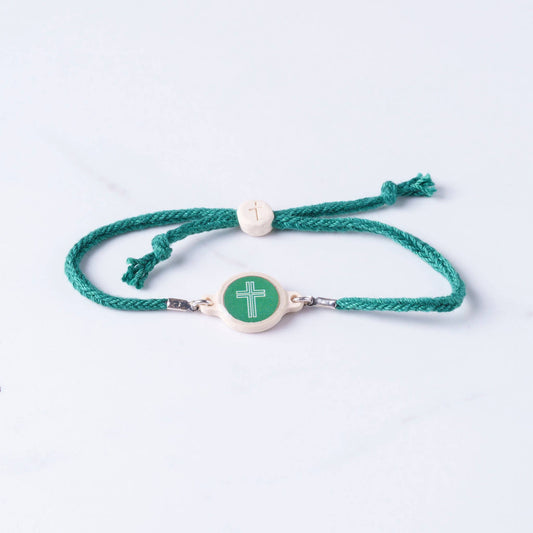 Tap To Pray™ - Survivor Series Handmade Bracelets: Juniper + Cross