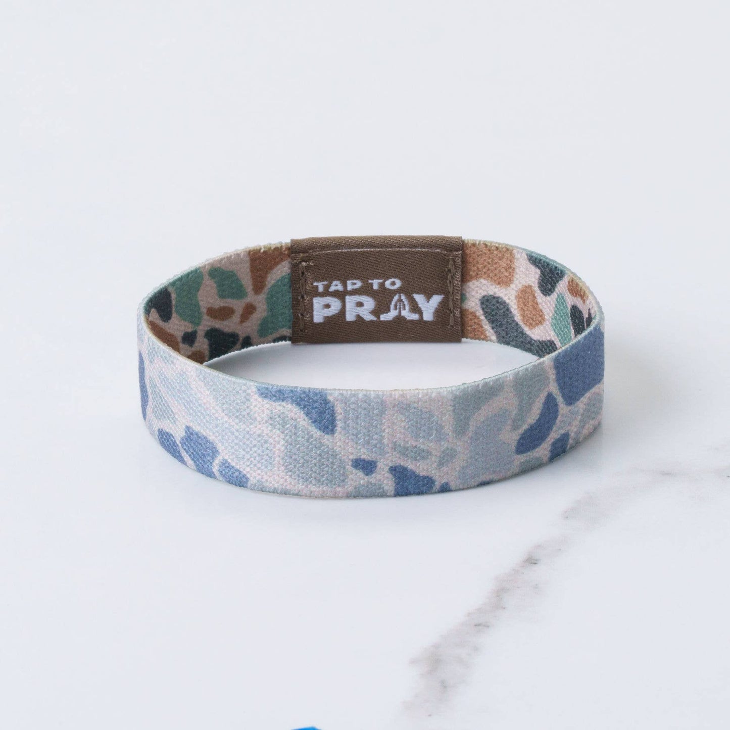 Tap To Pray™ Wristbands - River Rock Camo Classic & Sage: Large / River Rock Camo Class / Sage