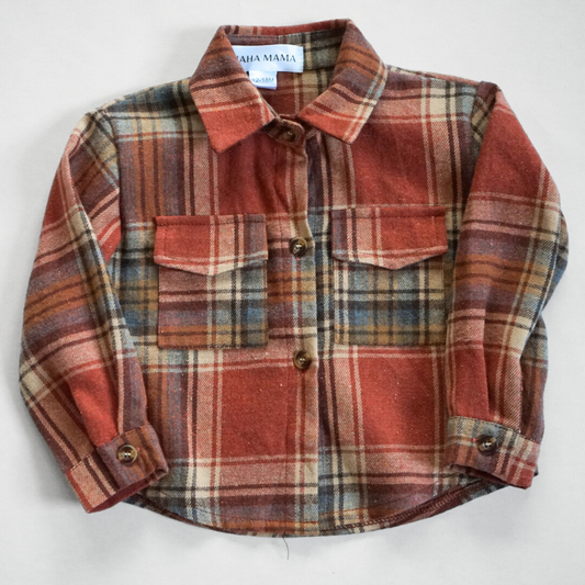 Lightweight Rust Flannel - Child: 8-9Y