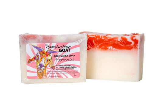 5oz Peppermint Goats Milk Soap Slice