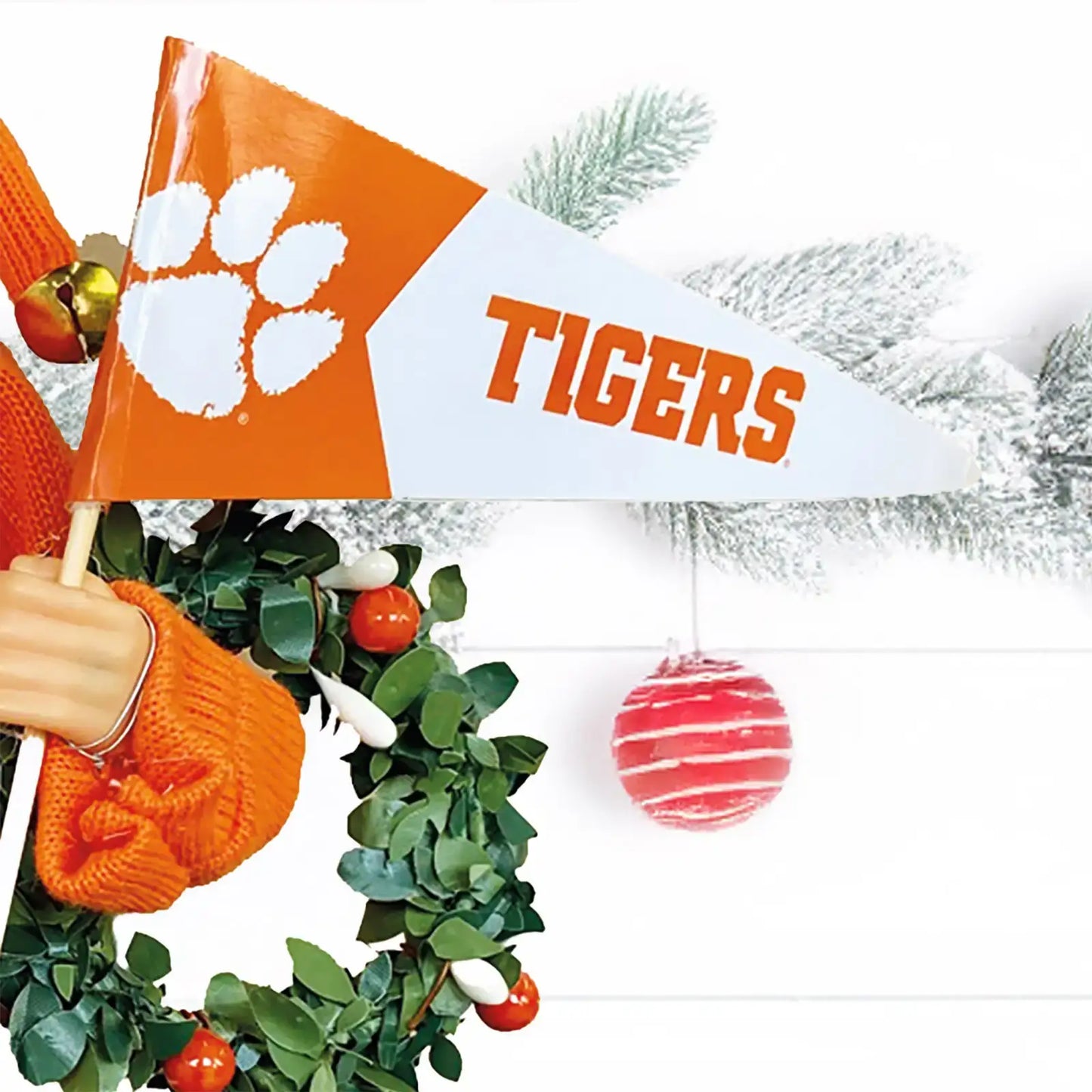 12" Clemson Proud Santa