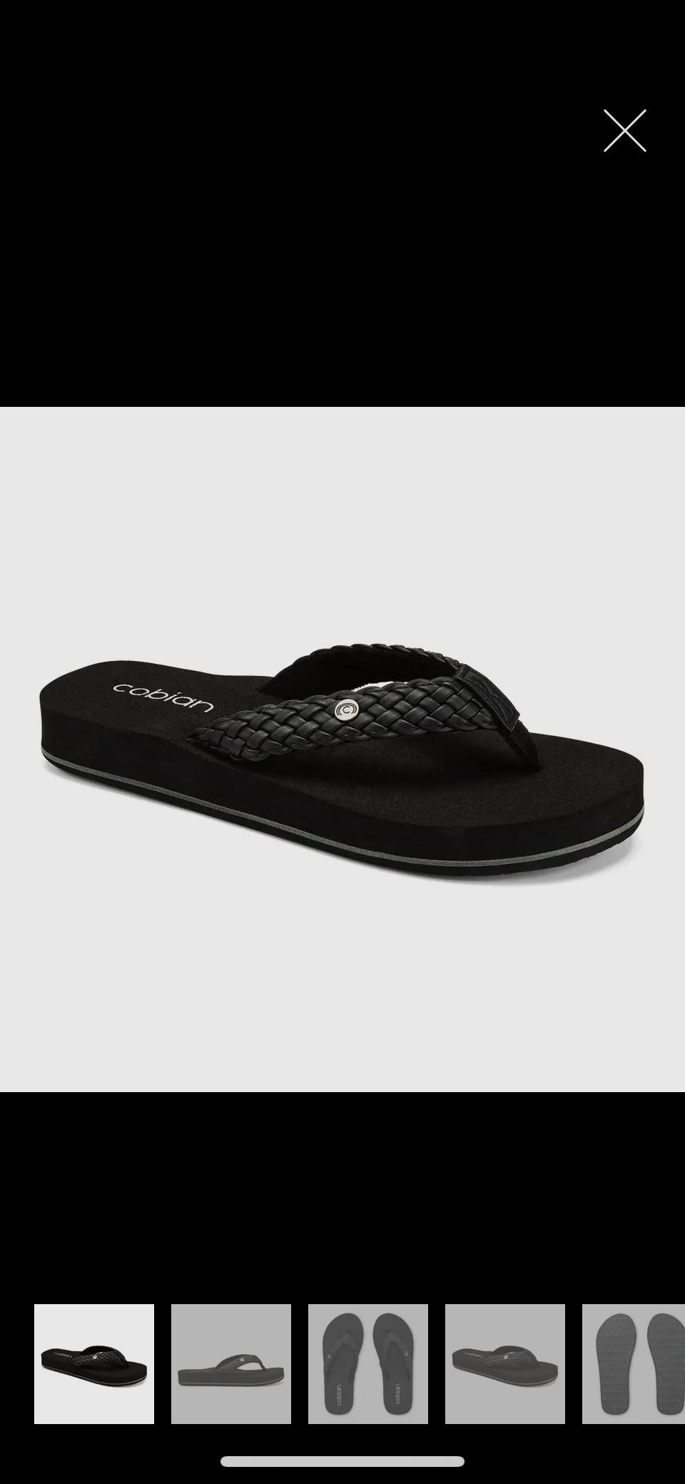 Braided Bounce - Top Selling Black, Maximum Comfort Flip Flops