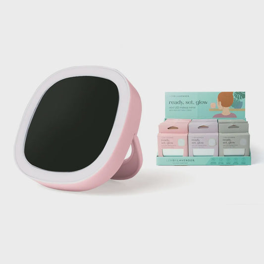 Lemon Lavender® Ready, Set, Glow Mini LED Makeup Mirror