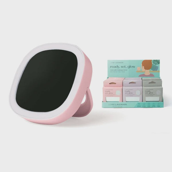 Lemon Lavender LED Light Up Mini Mirror