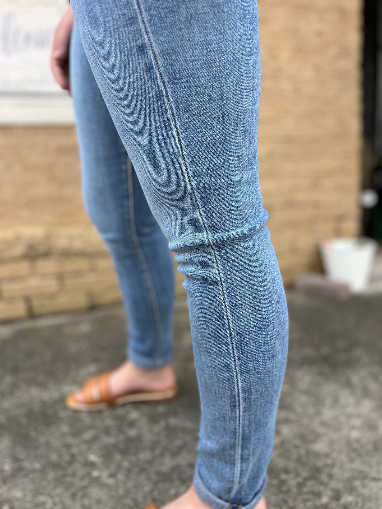 Risen HR Ankle Skinny Roll-Up Jean Risen
