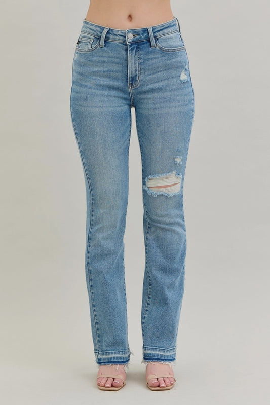 Judy Blue MR Destroy & Released Hem Bootcut