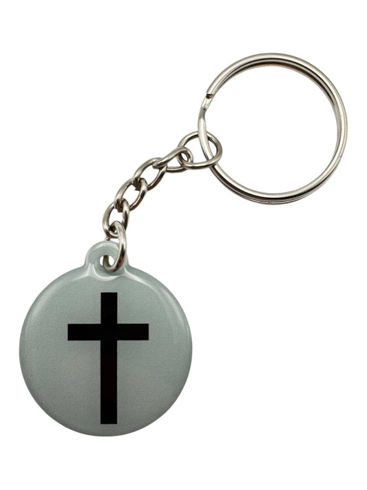 Tap To Pray™ - Prayer Tag Keychains: Mint + Cross
