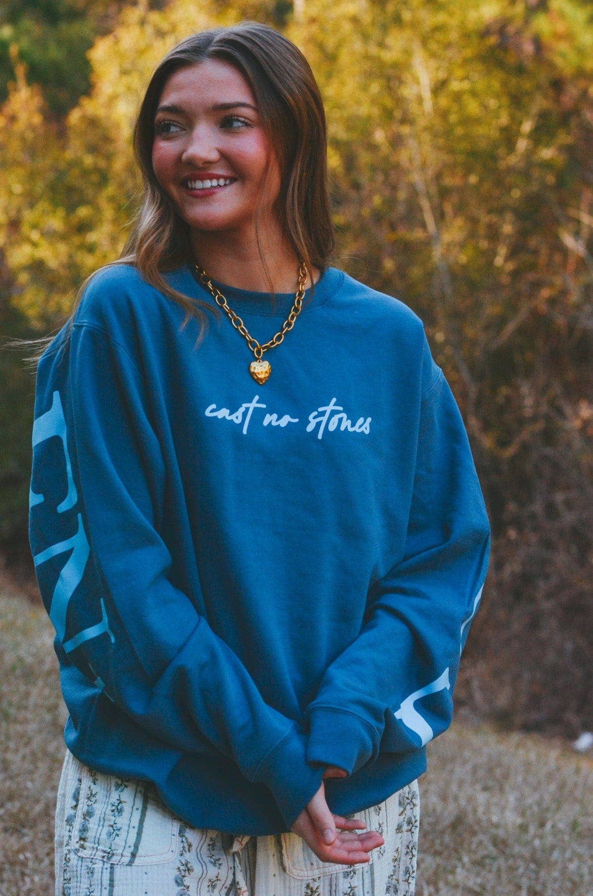 Blue “FORGIVEN” Long Sleeve