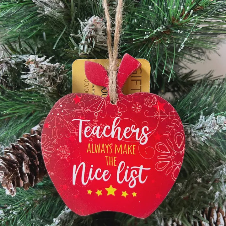 Teacher Gift Card Holder Ornament
