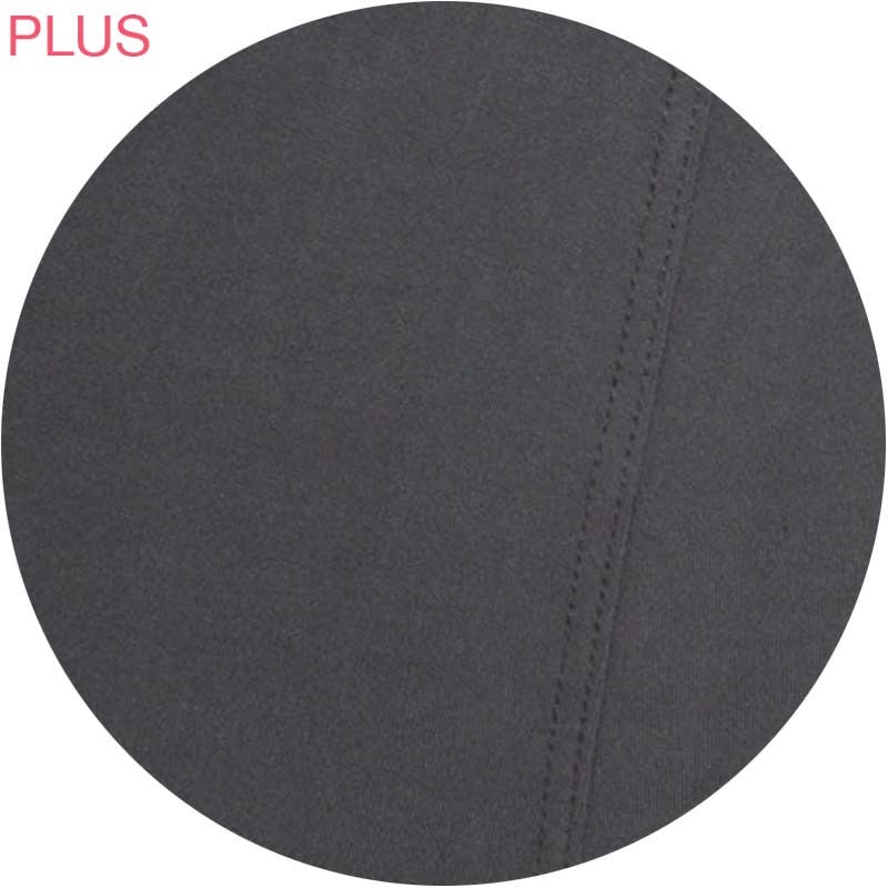 Plus Size Buttery Soft High Waist Leggings: H Dark Charcoal / ONEPLUS
