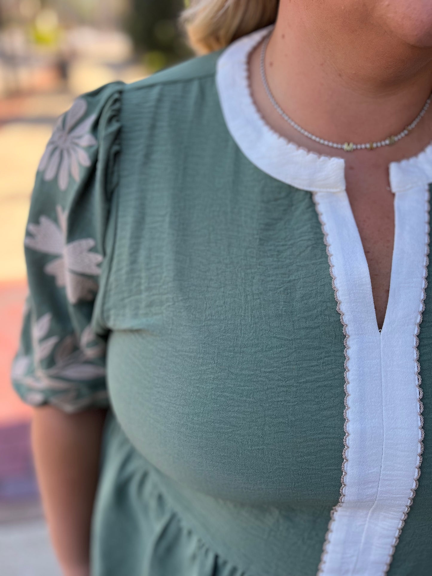 PLUS Oddi Puff Sleeve Peplum Blouse [Basil Green] – Fall & Winter Tops