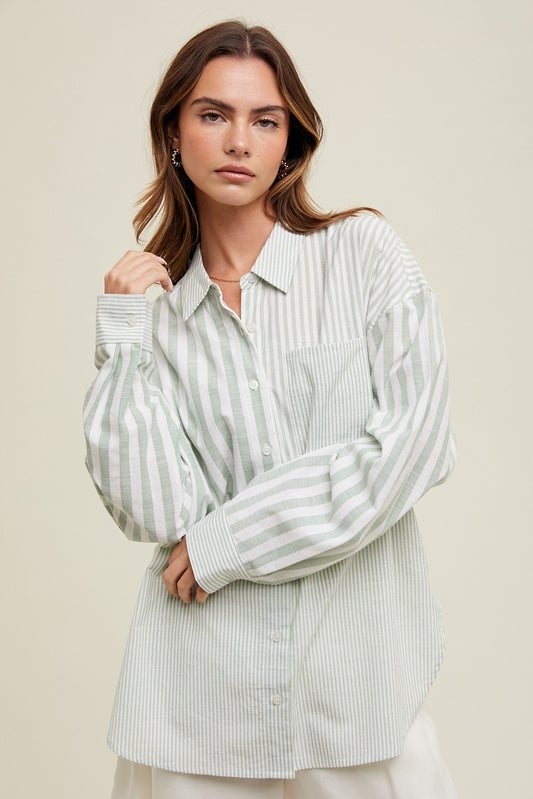 Coastal Vibes Button Up Shirt