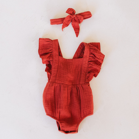 Copper Onesie- Infant: 6-9 months