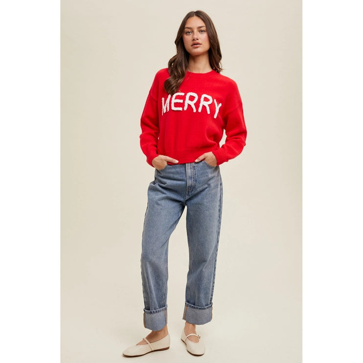 Festive Red Cheer Sweater - FINAL SALE