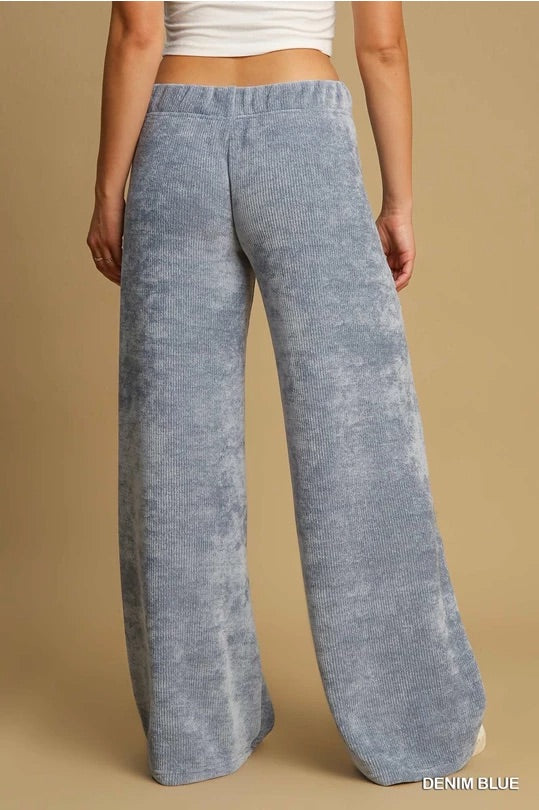 Umgee Luxeknit Wide Leg Pants