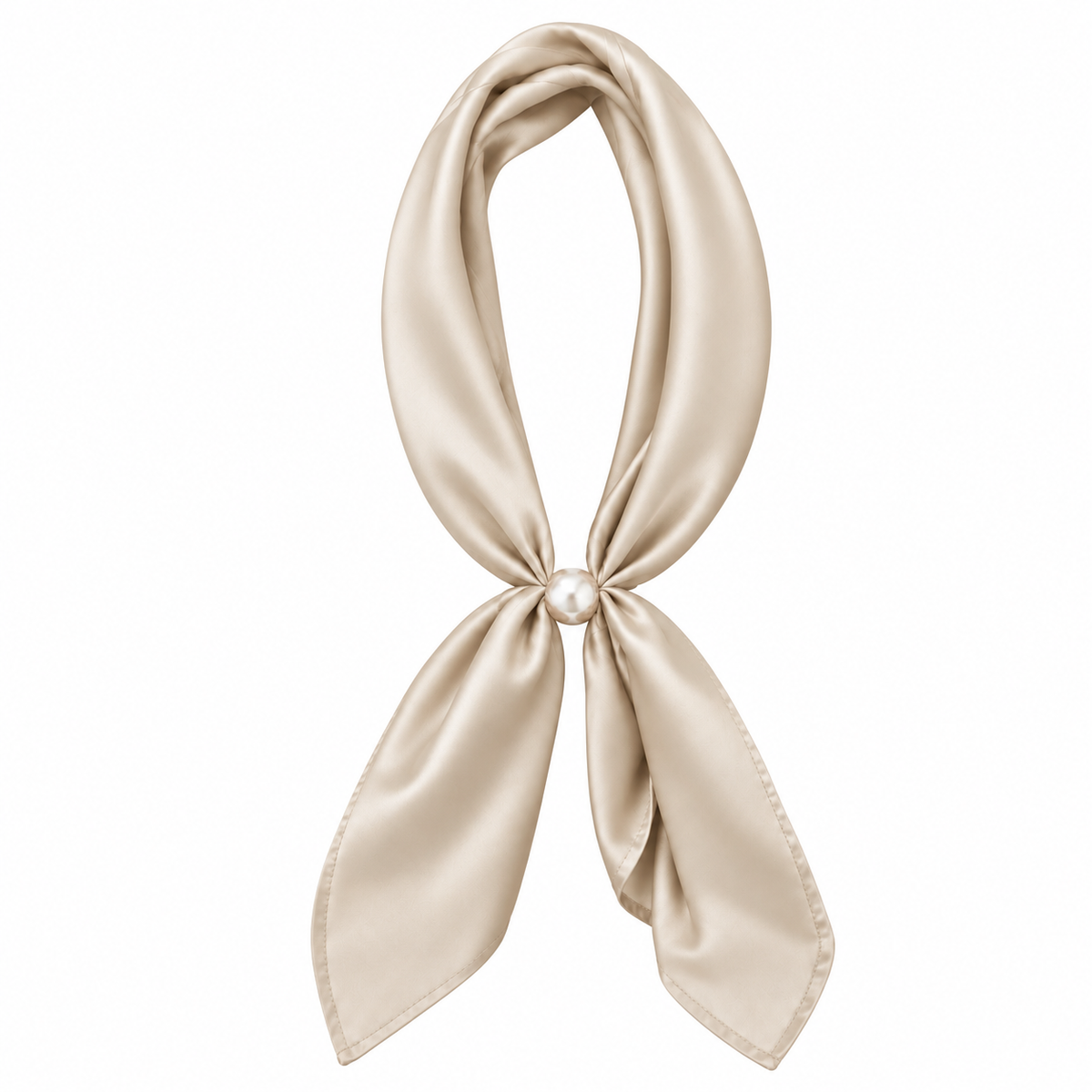 Solid Color Ready To Wear Magnetic Scarf