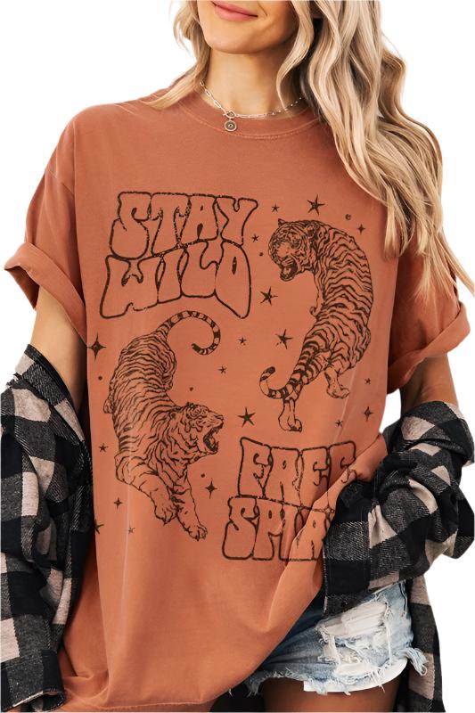 Comfort Colors Stay Wild Free Spirit Tiger Tee