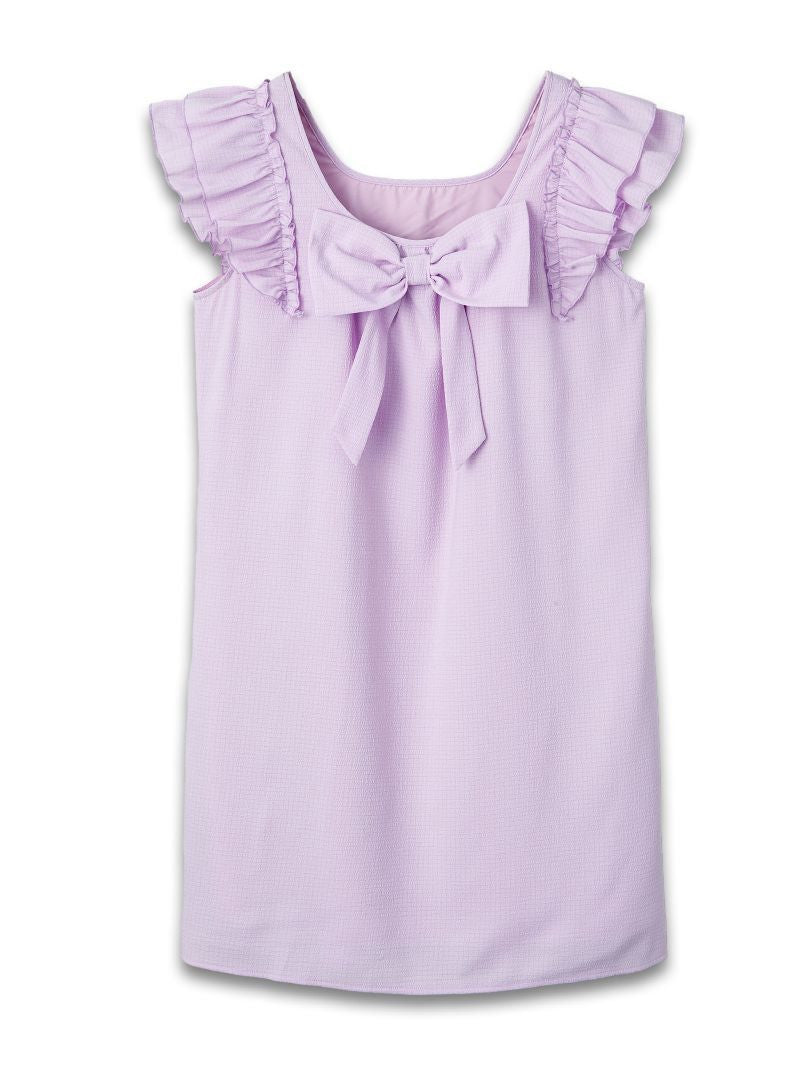Lilac Coquette Dress with Bow Back